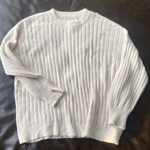 Aerie Soft Cream Knit Sweater